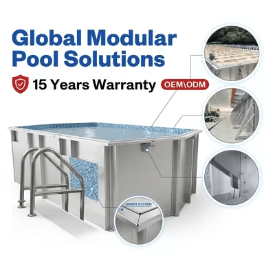 Pool Depth 2000MM Open Air Swimming Pool featuring pump included perfect for outdoor swimming facilities and resorts