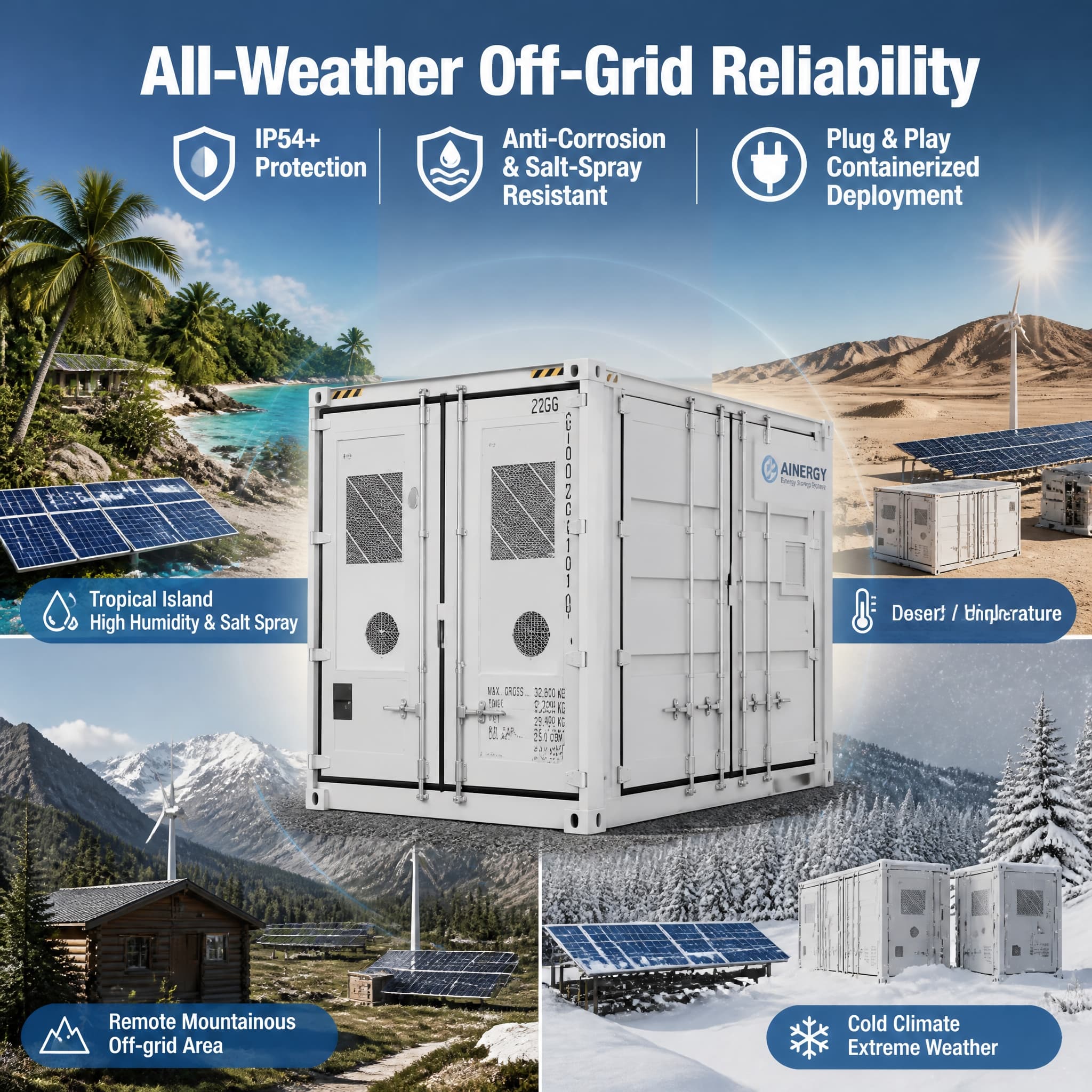 IP54+ All-Weather Plug & Play | Smart Pool Thermal Linkage | Zero Blackout | 1500MWh+ Global Deployments