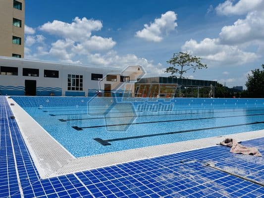 Zn-Al-Mg Steel Competition Swimming Pool Temporary Prefab Inground Swimming Pool